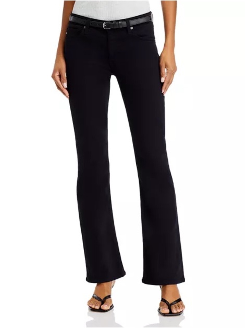 AG Adriano Goldschmied Black Flare Jeans